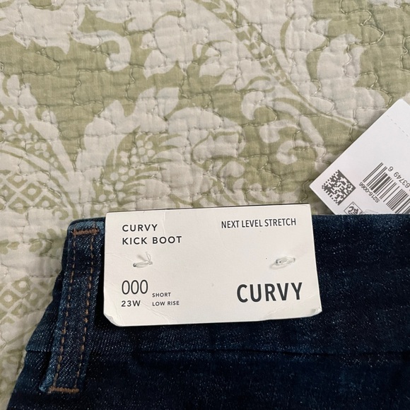 NWT American Eagle Dark Blue Jeans with Tan Stitching - Picture 4 of 11